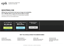 Tablet Screenshot of neostring.com